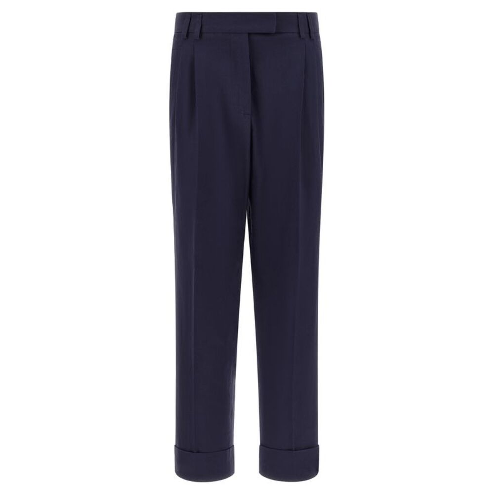 Alberto Biani Blue Cotton Women's Pants